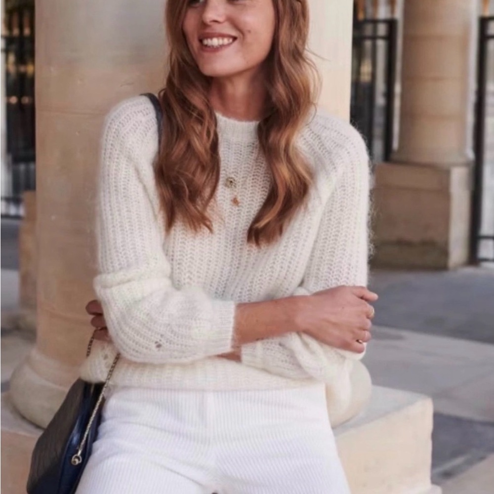 Cream Sezane Sweater